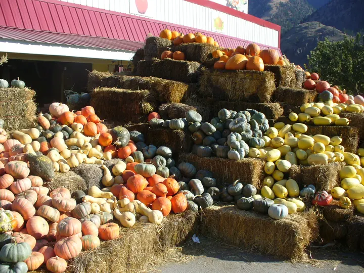 Keremeos fruit stands, British Columbia